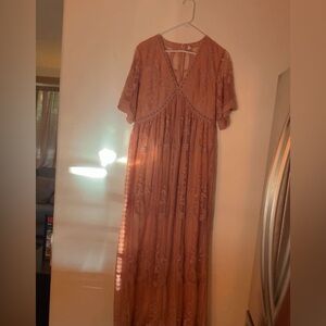 Pinkblush Terracotta Maxi Dress